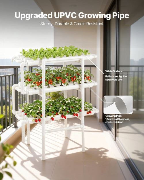 Indoor hydroponic plant grow kit with LED lights for efficient indoor gardening, ideal for growing herbs and vegetables indoors.