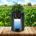 Two-bucket hydroponic system, designed for efficient indoor gardening with minimal space and easy plant growth.
