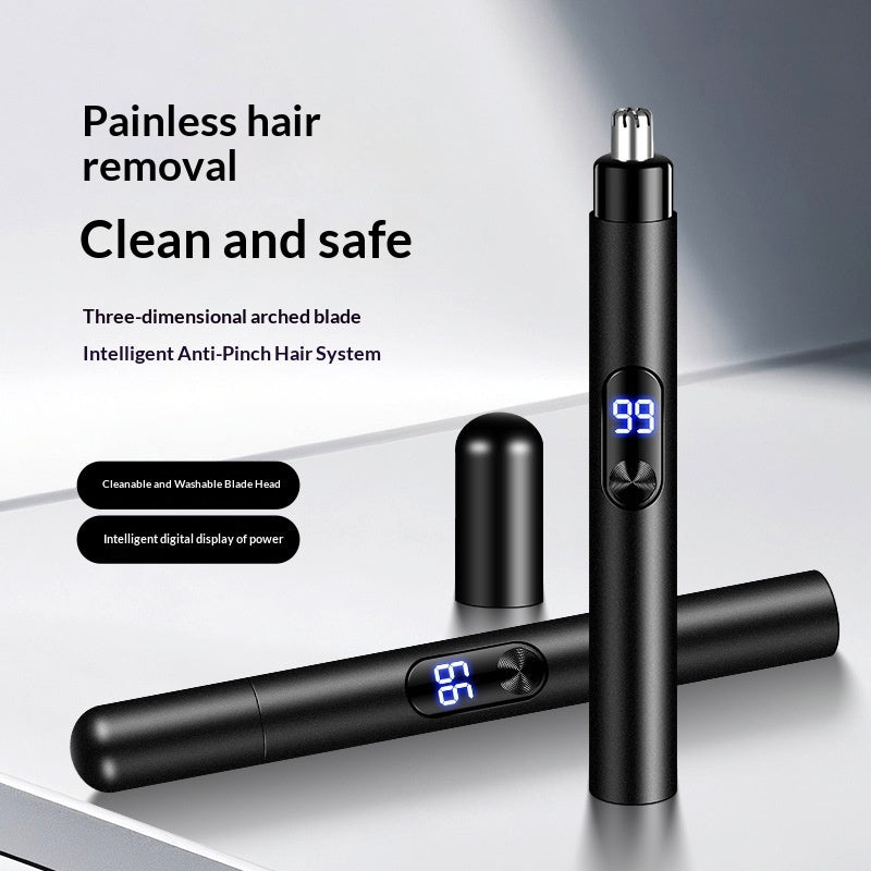 QuickTrim nose hair trimmer by QuickTrim featuring a compact design for safe, easy grooming of nose and ear hair.
