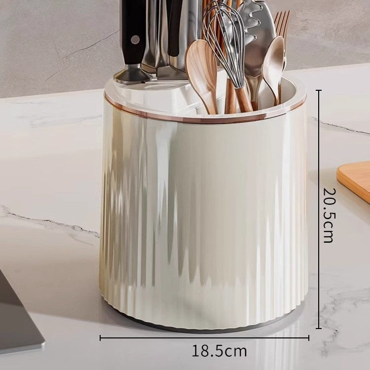 Smart kitchen organizer with multiple compartments for easy access to cooking essentials, ideal for clutter-free countertops.