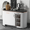 Smart kitchen organizer with multiple compartments for storing cooking essentials, helping keep your kitchen tidy and organized.