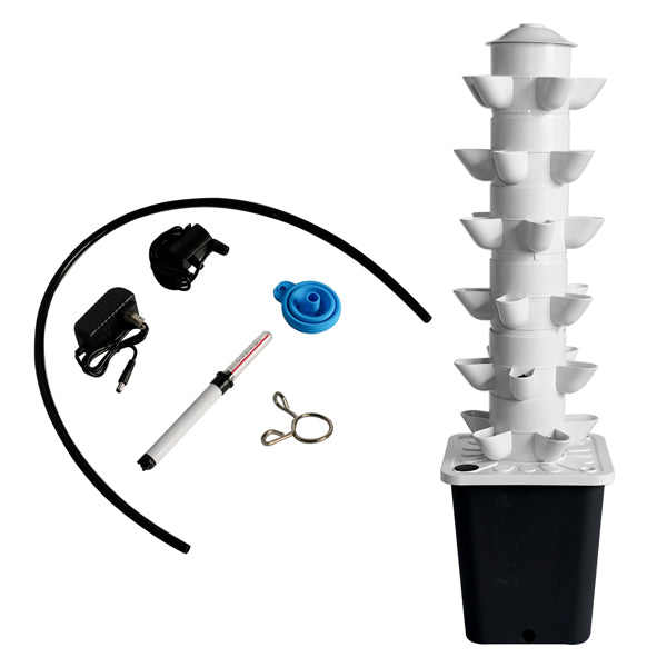 Black 30-Plant Vertical Garden showcasing a sleek indoor garden wall with lush green plants for stylish greenery.