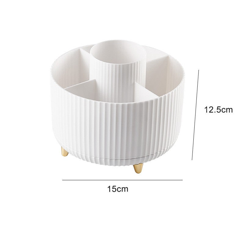 Elegant beauty brush organizer holding various makeup brushes, designed for neat and easy access in your vanity or bathroom.