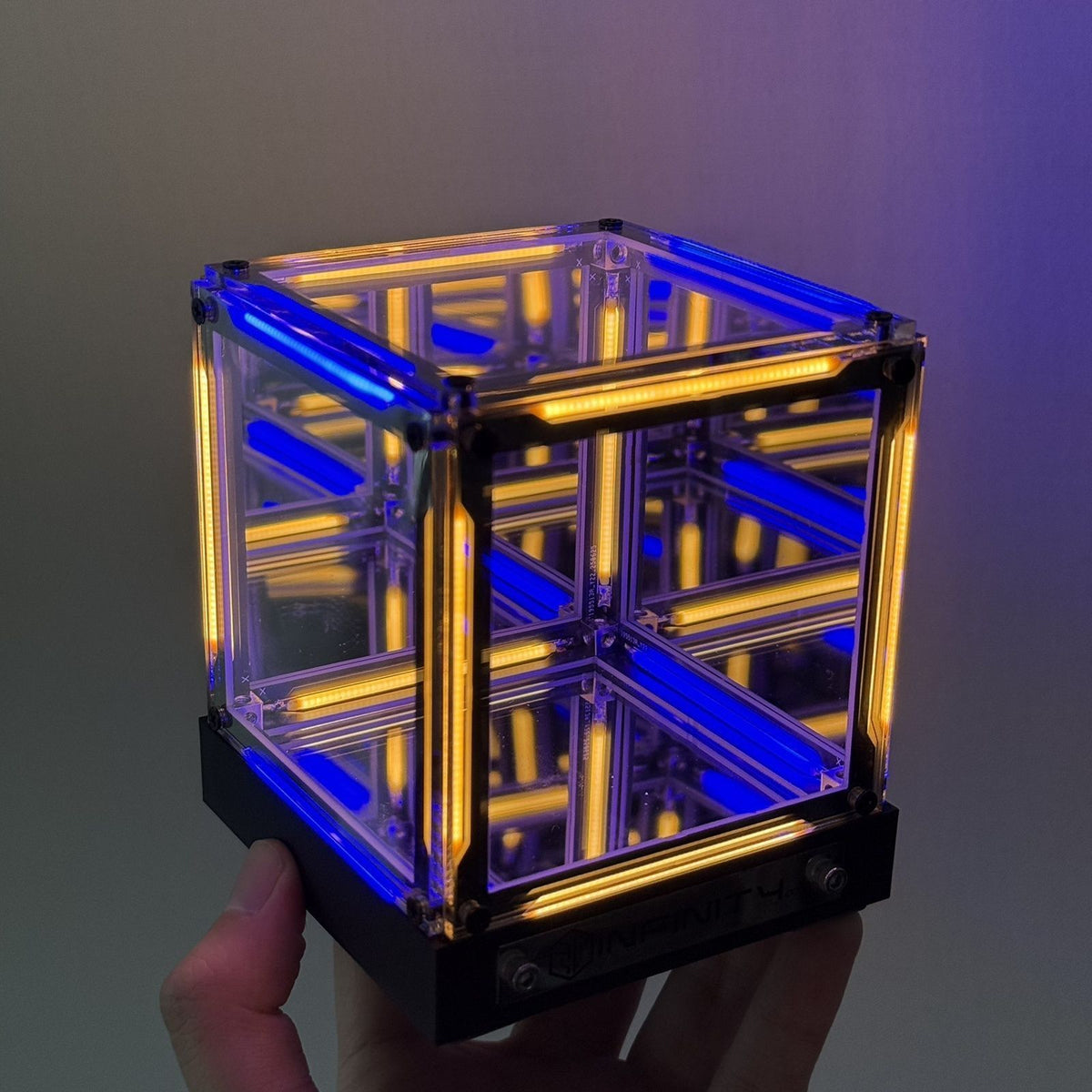 Colorful 4D gaming light illuminating gaming setup with vibrant, dynamic lighting effects.