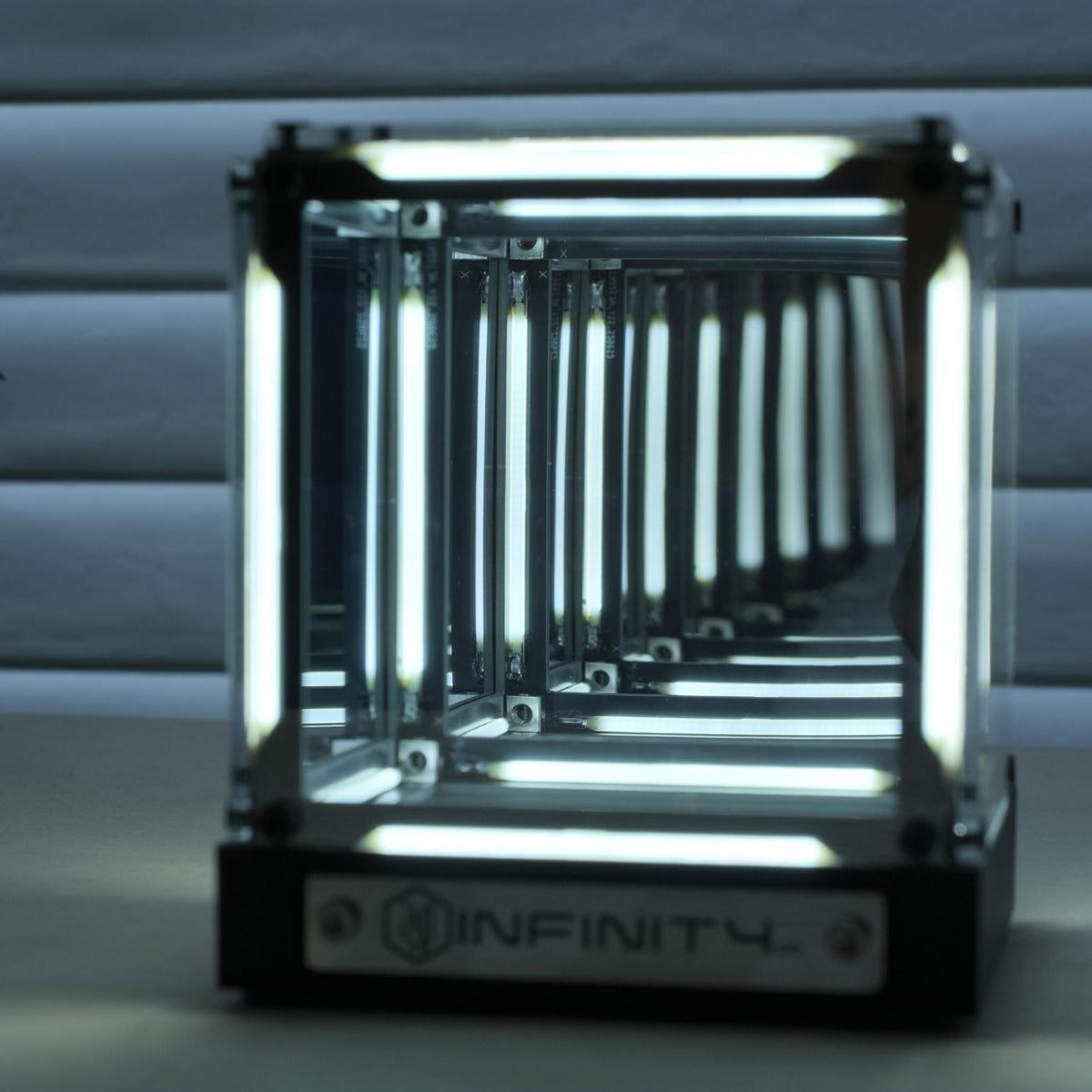 Colorful 4D gaming light illuminating a gaming setup, creating dynamic lighting effects to enhance your gaming environment.