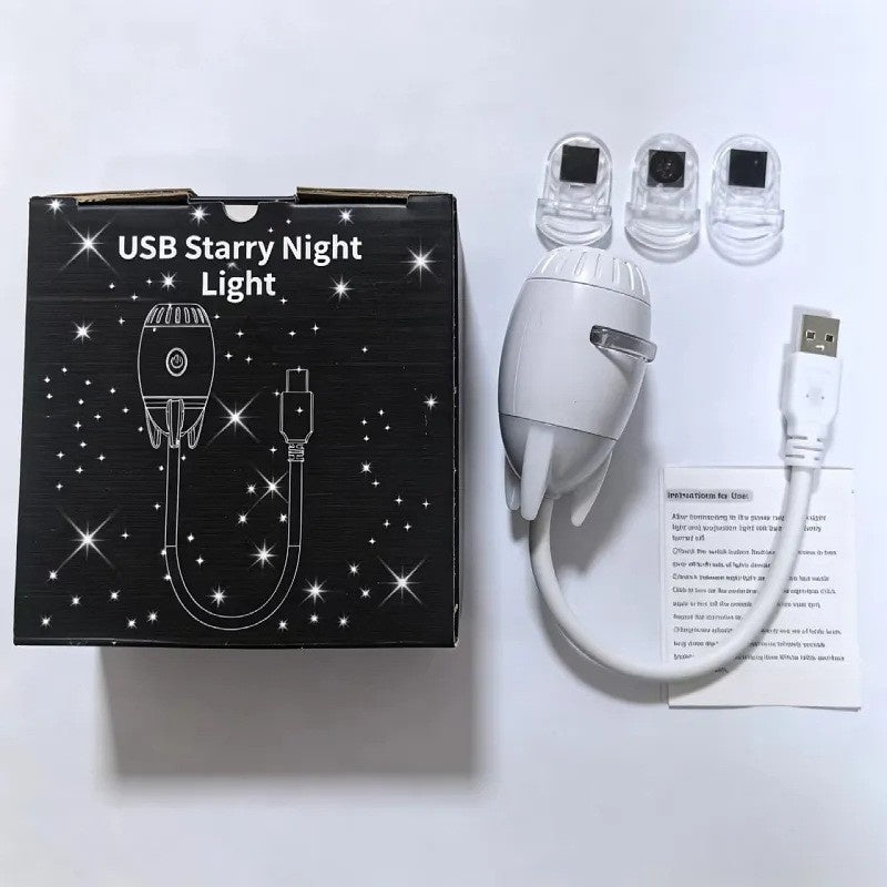 Starry Sky bedside lamp from Cozy Lighting provides a relaxing, starry night glow perfect for calming bedtime ambiance.
