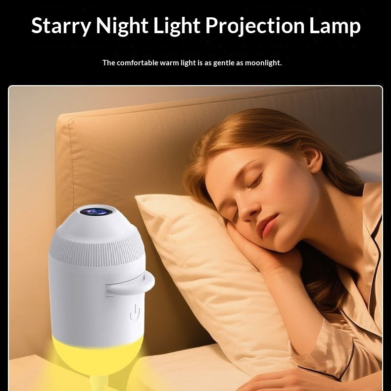 Romantic galaxy light displaying star patterns, creating a cozy ambiance perfect for setting a romantic mood in any room.