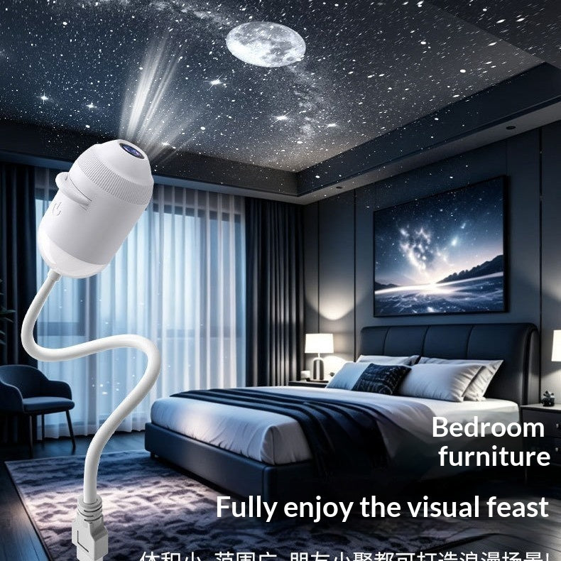 Romantic galaxy light featuring star projections, perfect for creating a cozy, celestial ambiance in any room.