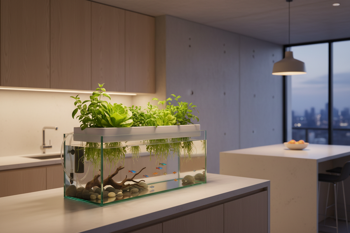 Kitchen Countertop Aquaponics